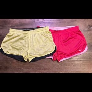2 Nike Dri-Fit running shorts M 8-10